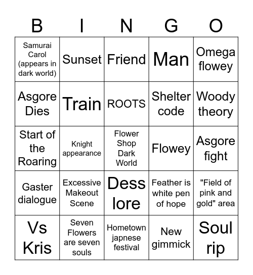 Ch 5 Bingo Card