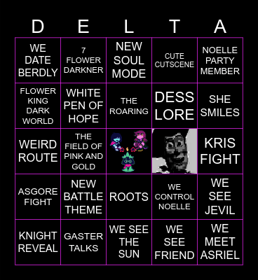 DELTARUNE CHAPTER 5 BINGO Card