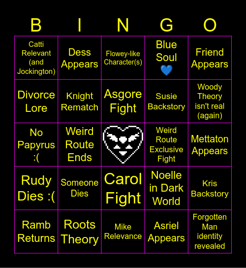 Chapter 5 Bingo Tomorrow Bingo Card