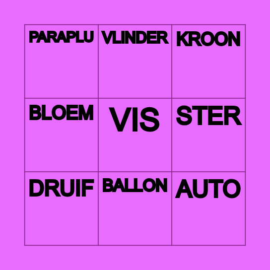 PAARSE BINGO Card