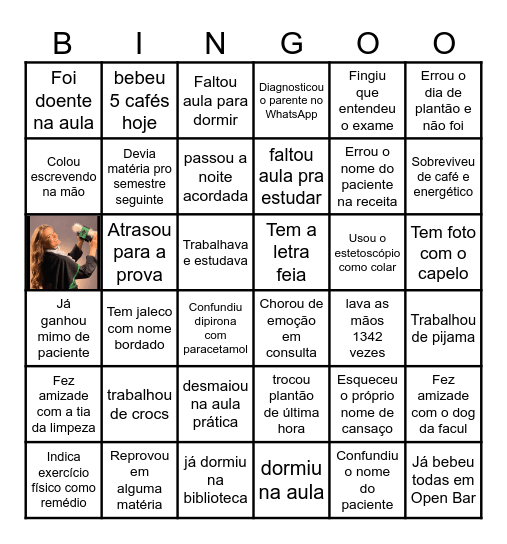 Bingo da Formanda Alissa Bingo Card