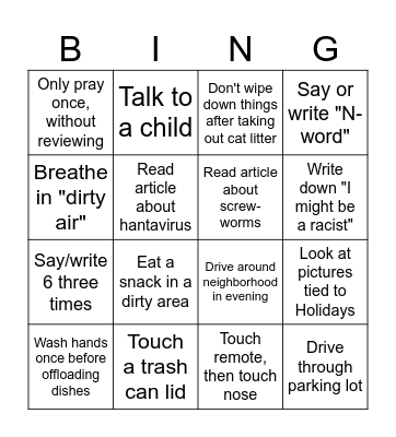 A's Bingo Card Bingo Card