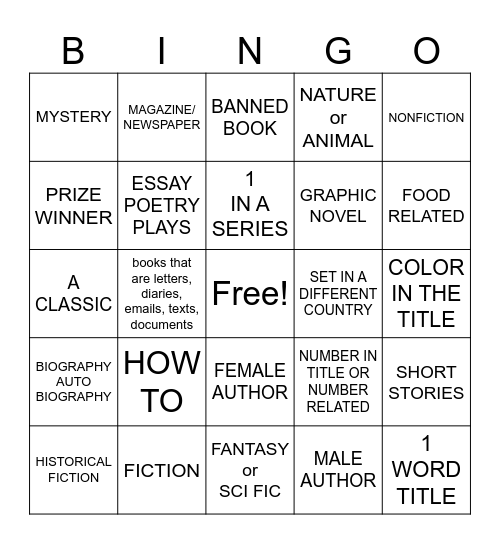 UNEARTH A STORY Bingo Card