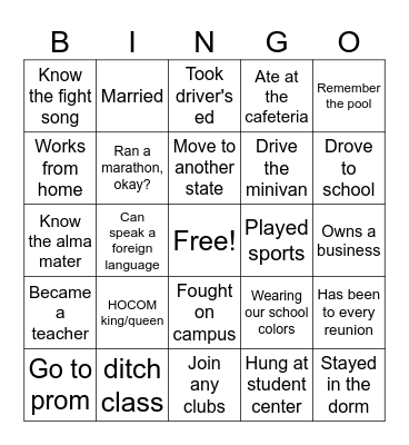WARRIOR BINGO GET THAT AND THEN Bingo Card