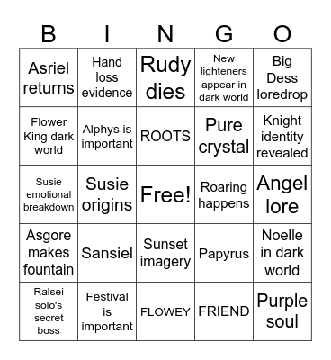 DR CH 5 Bingo Card