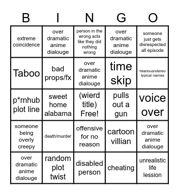 Tommorows Teachings Bingo Card