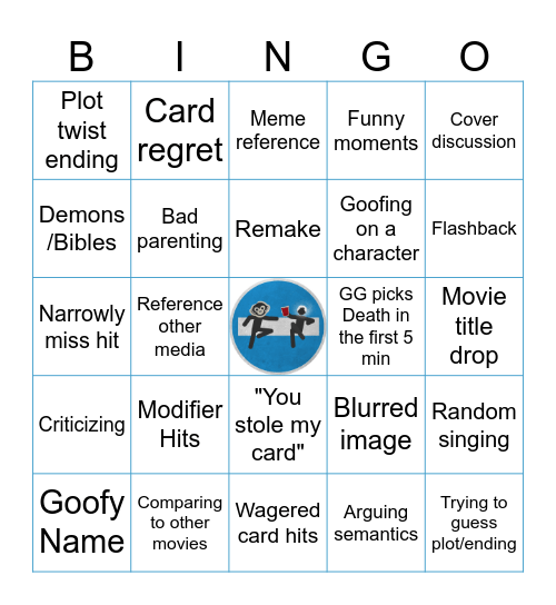 JungleMist Bingo Card
