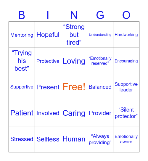 AD FATHER'S DAY EDITION Bingo Card