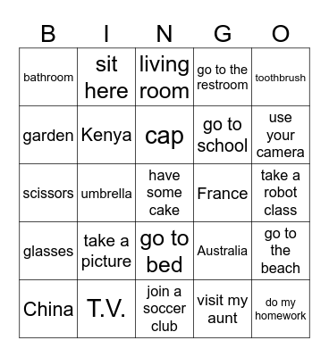 5th Grade Review Bingo Card
