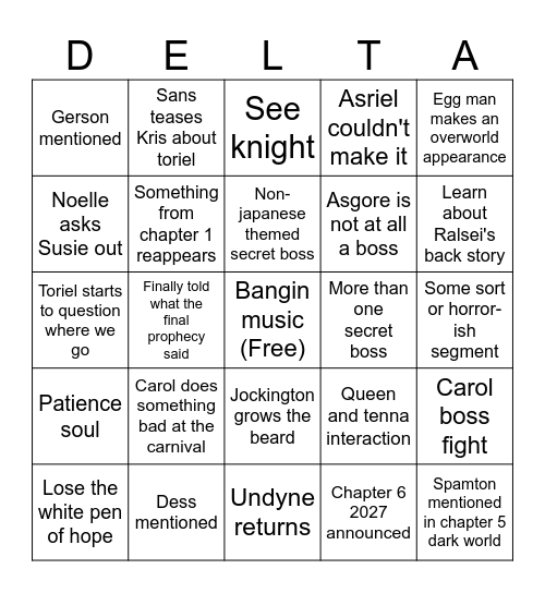 Chapter 5 bingo board Bingo Card