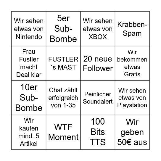 Bingo Card