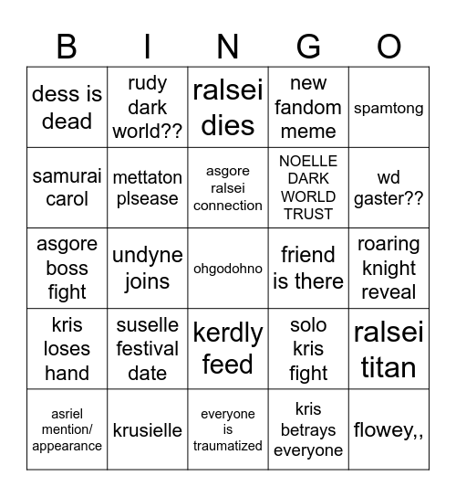 ch5 bingo Card