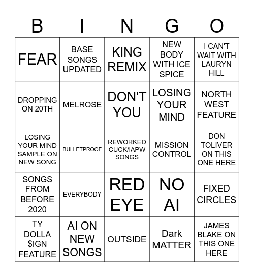 BULLY DELUXE Bingo Card