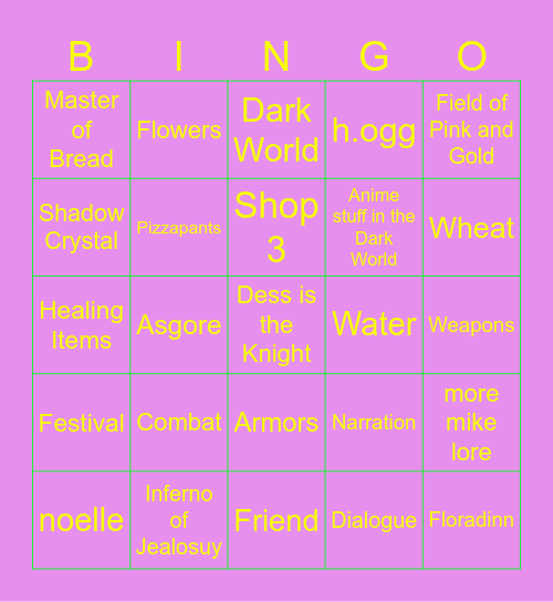 NEW Deltarune Chapter 5 Bingo Card
