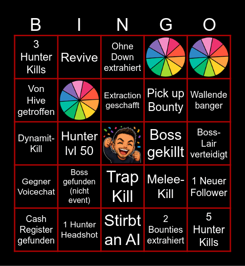Hunt Showdown Bingo Card