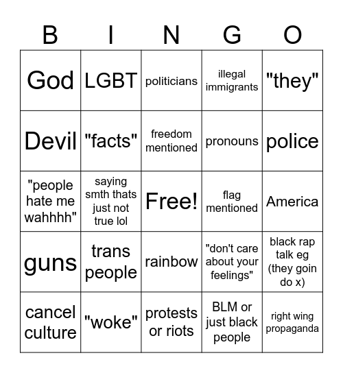 Tom Macdonald New Song Bingo Card
