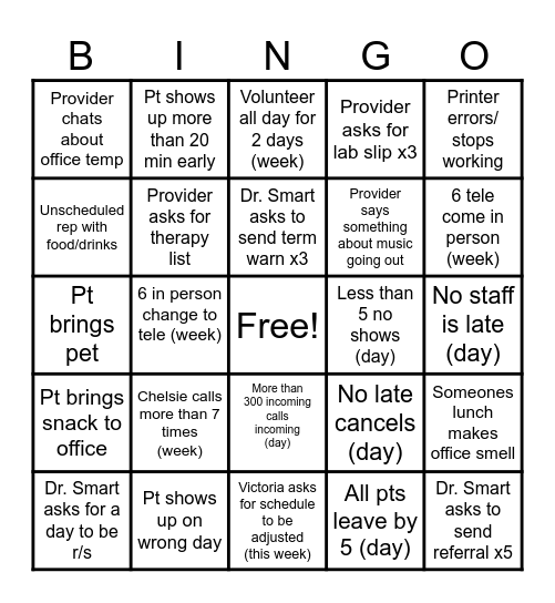 Summit Bingo! Bingo Card