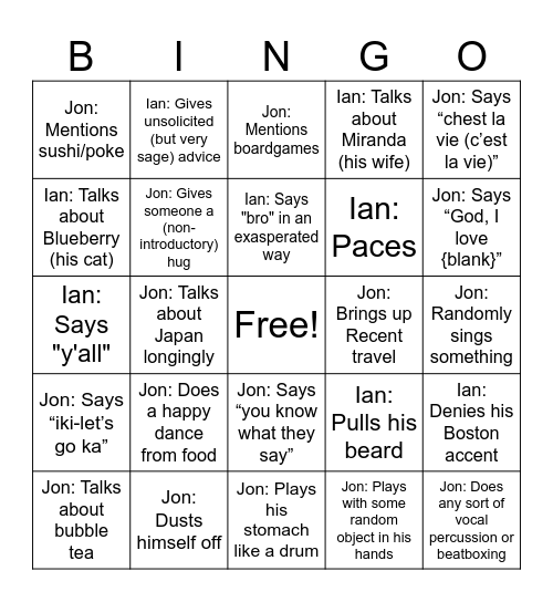 FUNeral to our 20's! Bingo Card