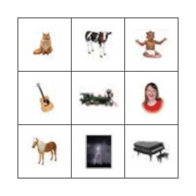 Everyday Sounds Bingo Card