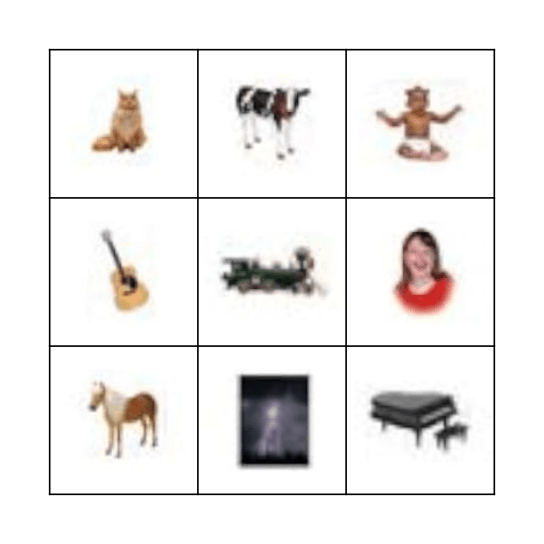 Everyday Sounds Bingo Card
