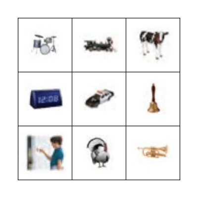 Everyday Sounds Bingo Card