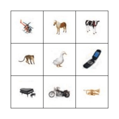 Everyday Sounds Bingo Card