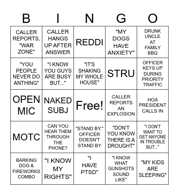 4TH  OF JULY Bingo Card
