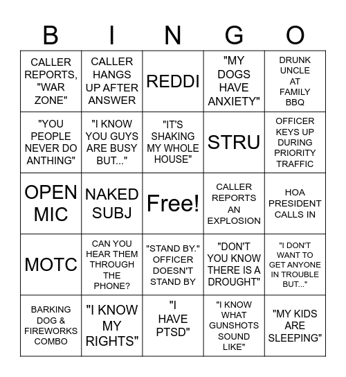 4TH  OF JULY Bingo Card