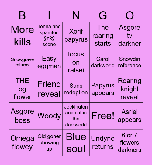 Chapter 5 bingo Card