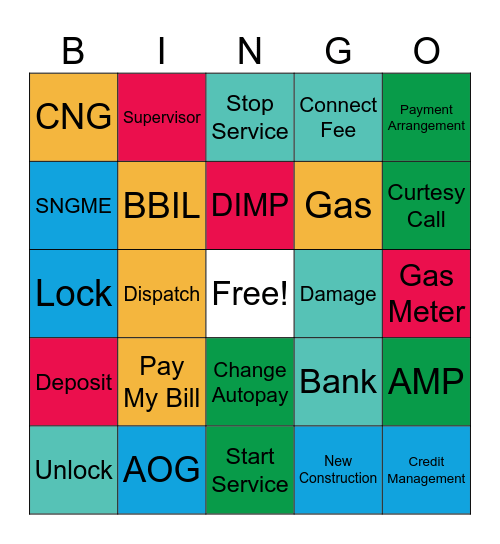 Did You Hear It? Bingo Card