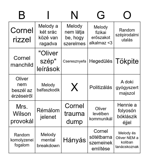 DETENTION BINGO Card
