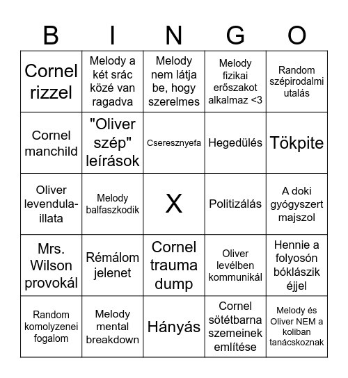 DETENTION BINGO Card