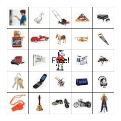 Everyday Sounds Bingo Card