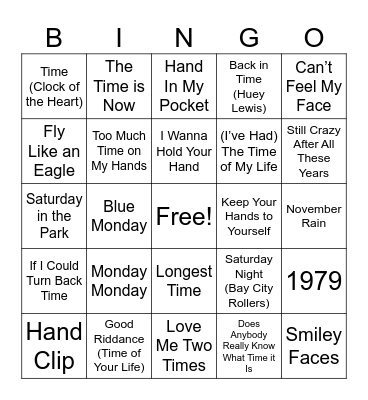 Time/Watch26 Bingo Card