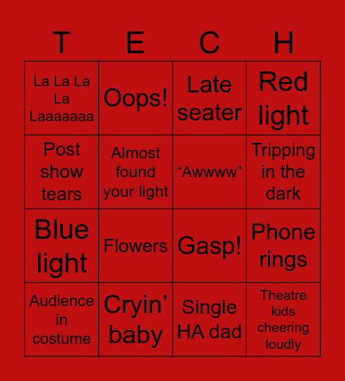 Hadestown Bingo!!! Bingo Card