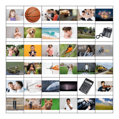 Everyday Sounds Bingo Card