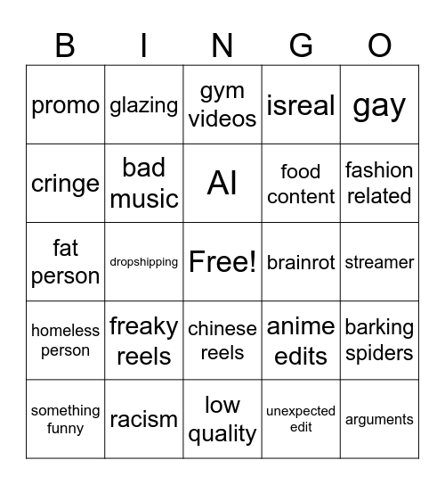 2026 PM Reels Bingo Card