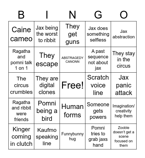 TADC BINGO Card