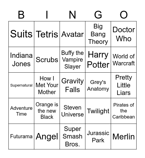 Bingo! Bingo Card