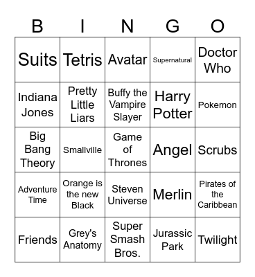 Bingo! Bingo Card
