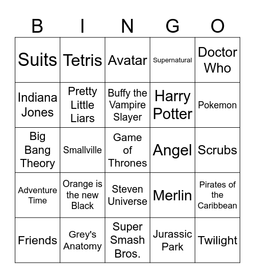Bingo! Bingo Card
