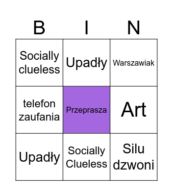 Luki Bingo Card