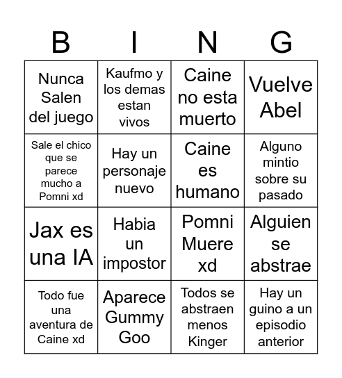 The Amazing Digital Bingo Card