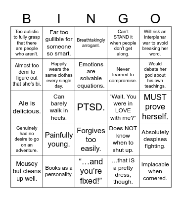 Elegy Overleaf Bingo Card