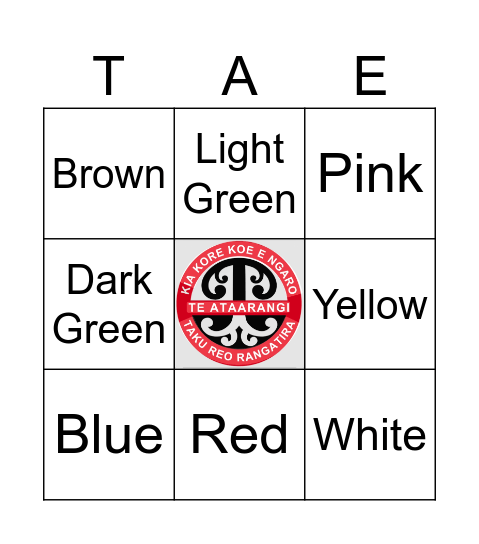 Whare whare Bingo Card