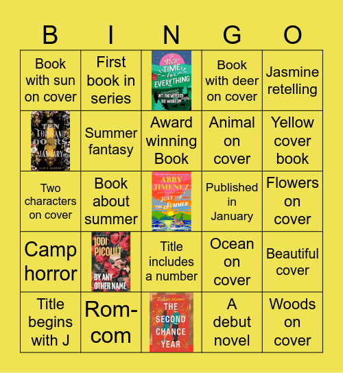 January Book Bingo Card