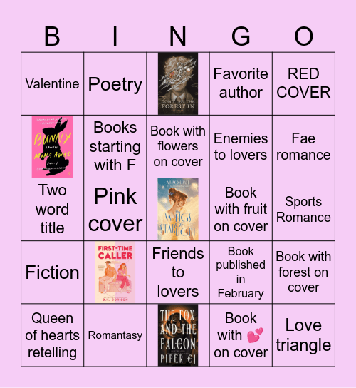 February Book Bingo Card