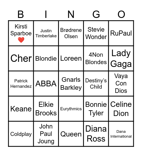🏳️‍🌈 Bingo 2 🏳️‍🌈 Bingo Card