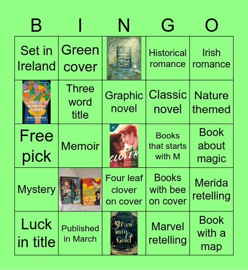 March Book Bingo Card