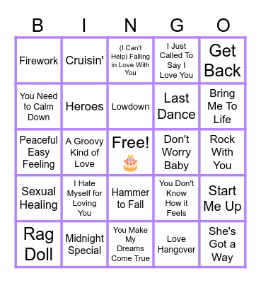 MUSIC BINGO at the Ann Arbor Eagles! 🎁 Happy Birthday Kim! 🎉 #1! Bingo Card